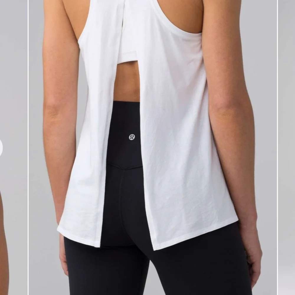Lululemon - White - All Tied Up Tank - size 12 - Picture 3 of 10